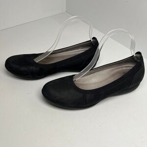 Dansko Balance Black BrushedLeather Comfort Work Shoes Women's EU 39 US 8.5–9